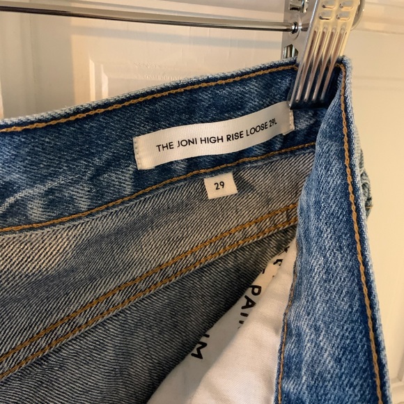 Aritzia Denim Forum Joni denim in picture this bleu rip wash size 29. - Picture 4 of 6